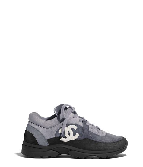 chanel sneaker black|chanel sneakers grey suede.